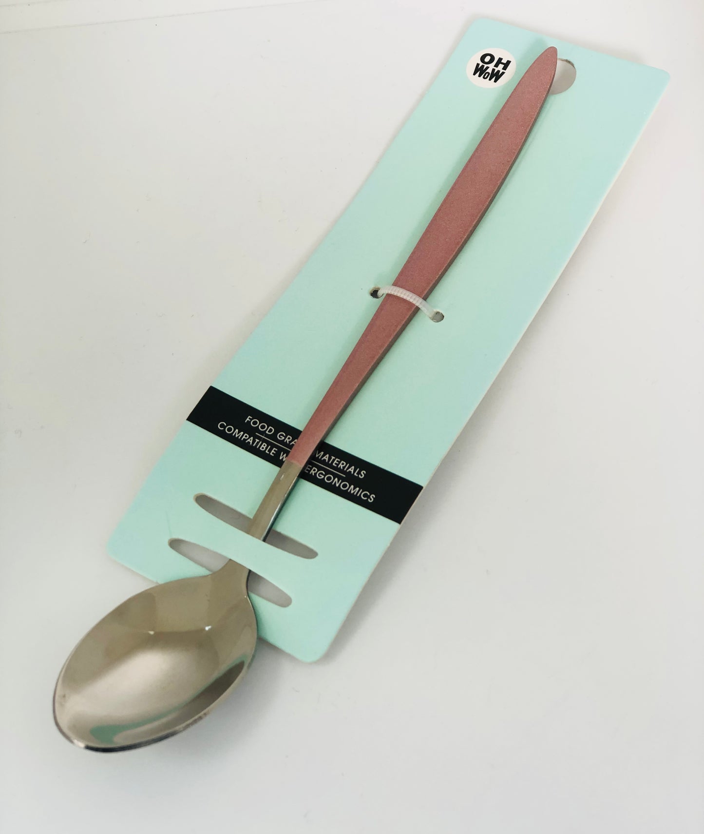 Pink stainless spoons