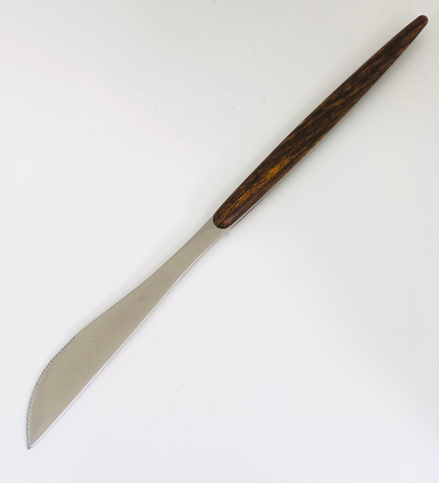 Stainless steel knife, fork and wooden spoon set