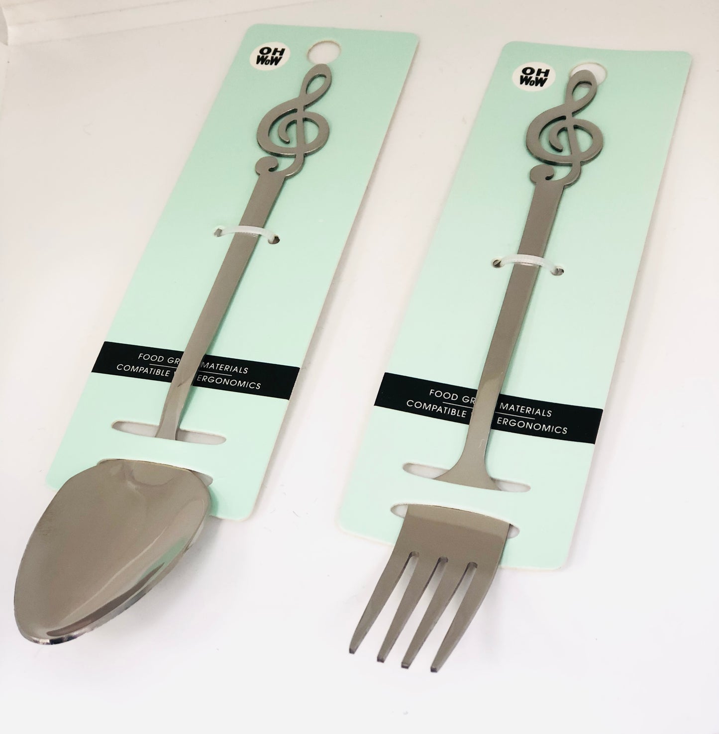 Stainless steel spoon and fork set