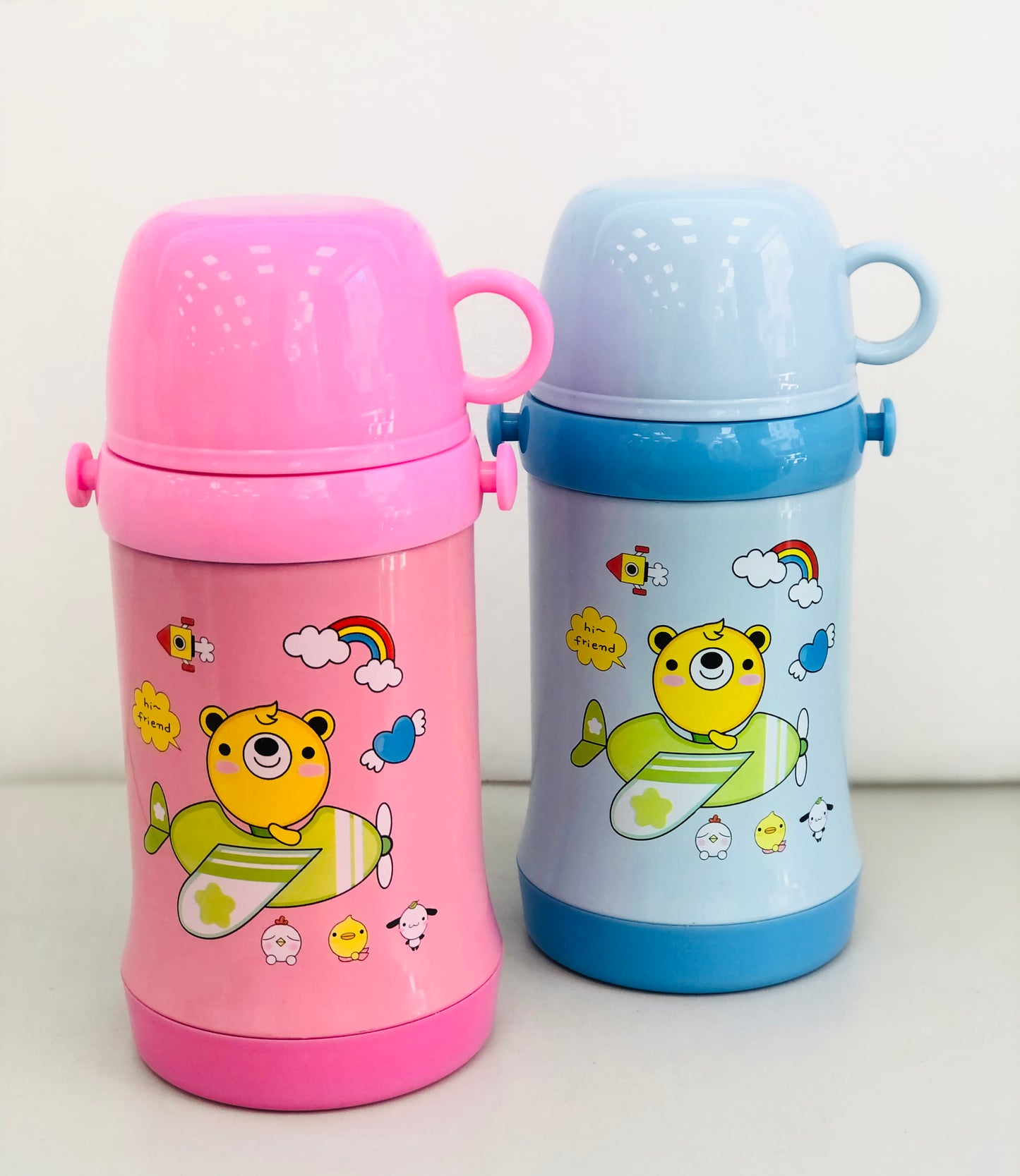 Stainless steel thermos with cup