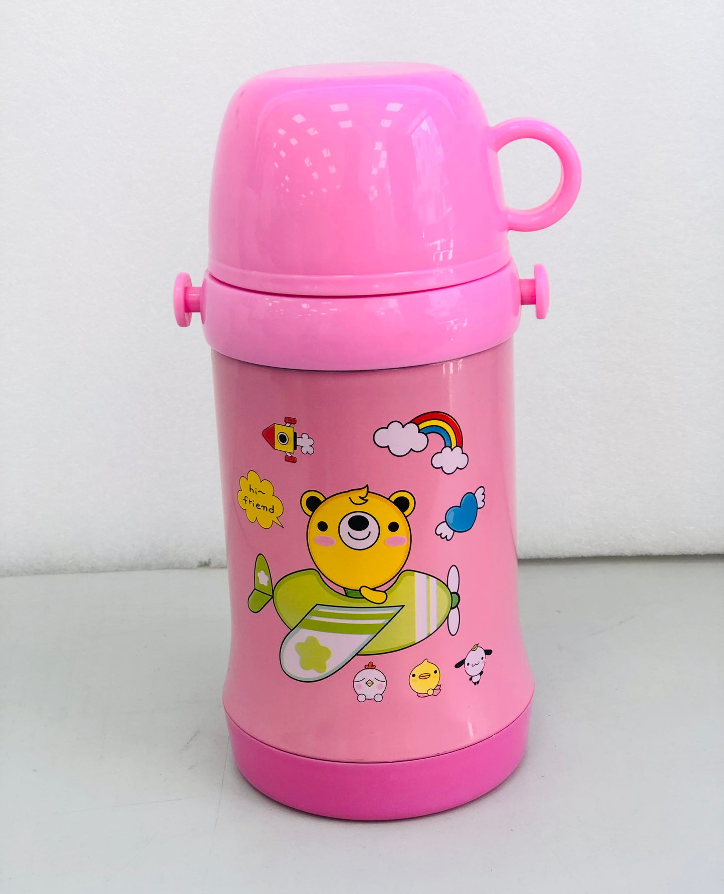 Stainless steel thermos with cup
