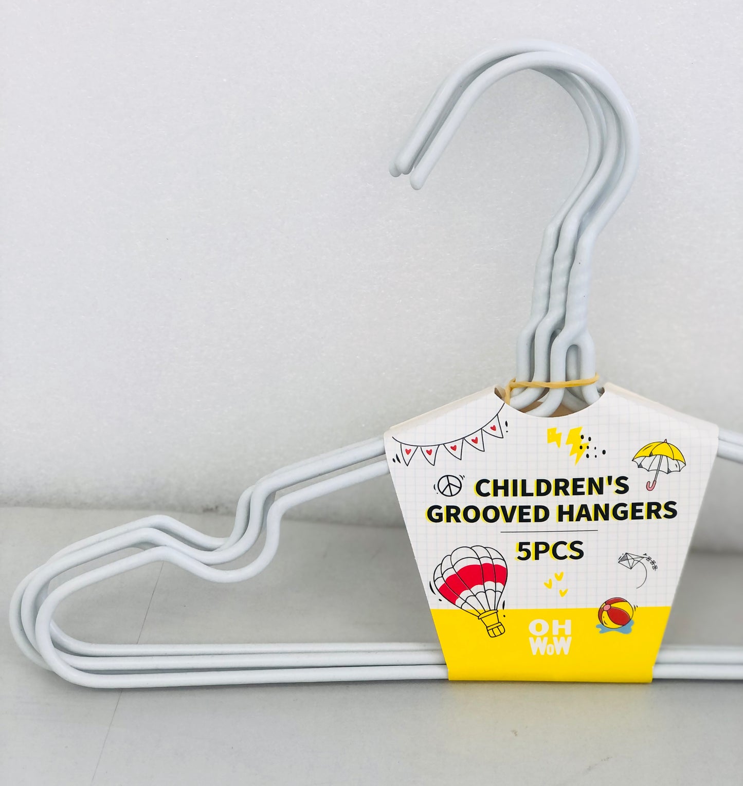 Plated iron hanger for children, number 5