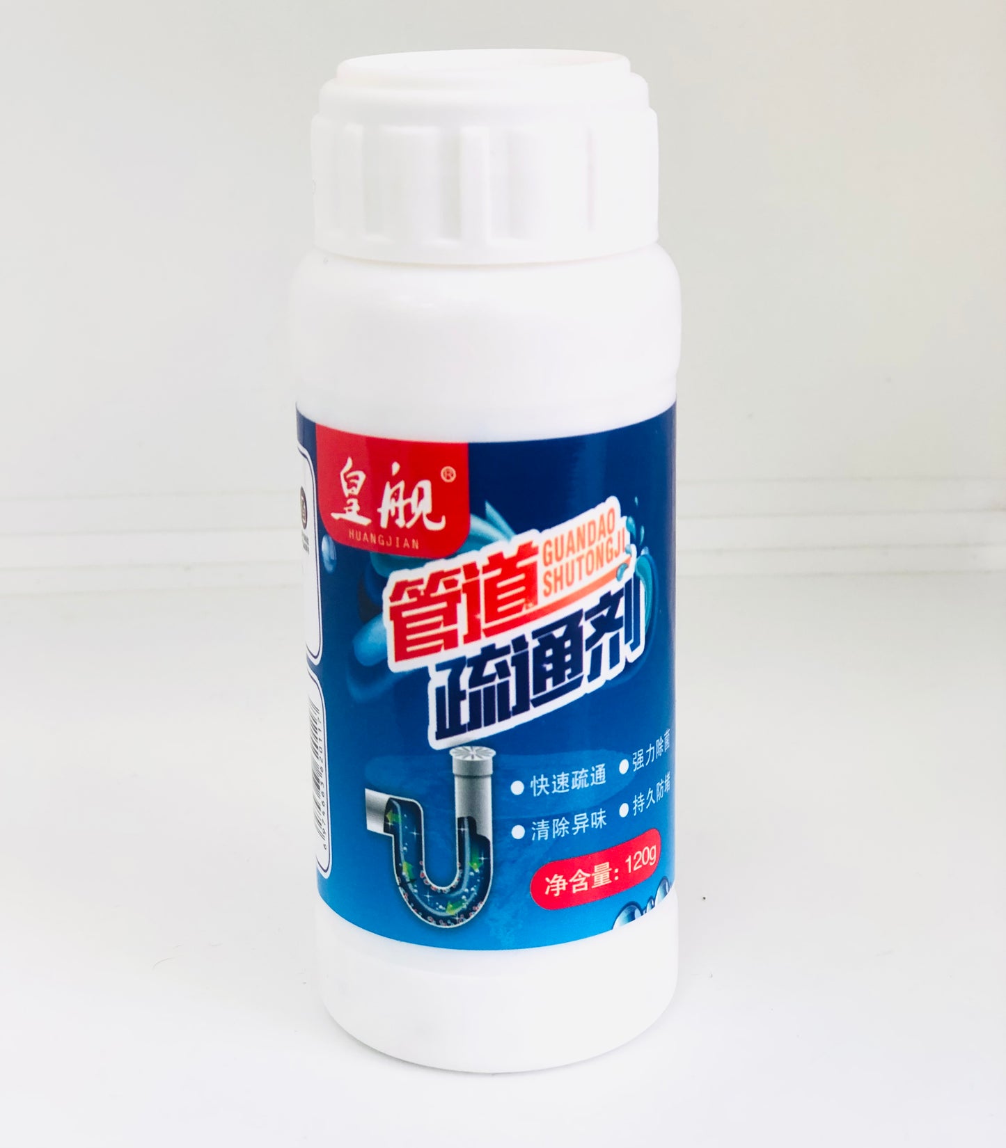 Cleaner and brightener for drains and sinks 120 ml