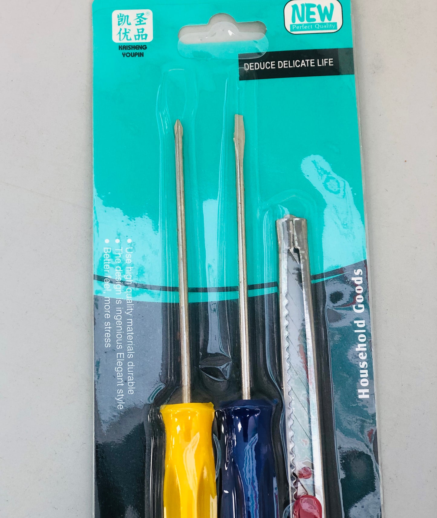 Screwdrivers and thin blade