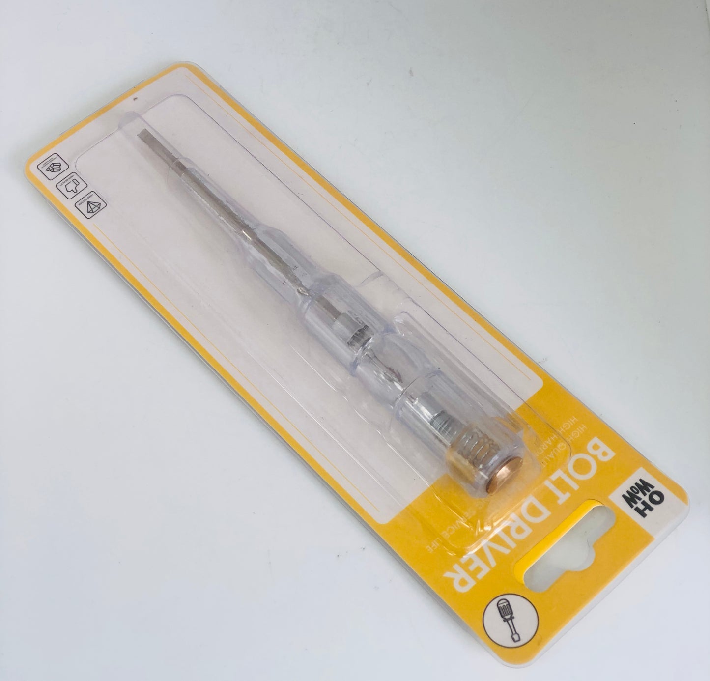 Electric screwdriver with transparent handle