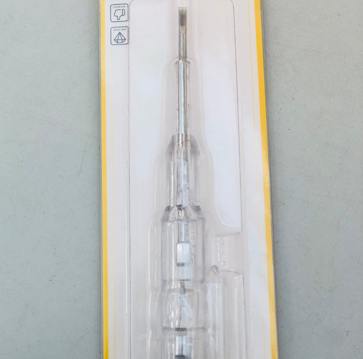Electric screwdriver with transparent handle
