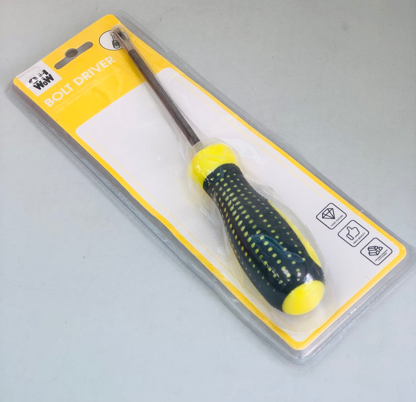 Screwdriver with colored handle