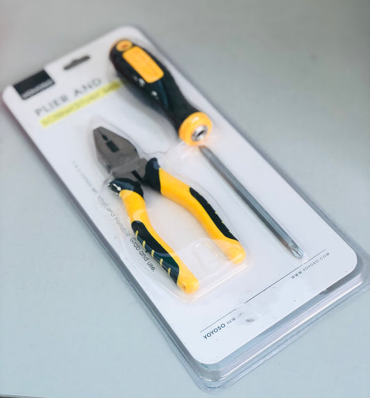 Screwdriver and pliers