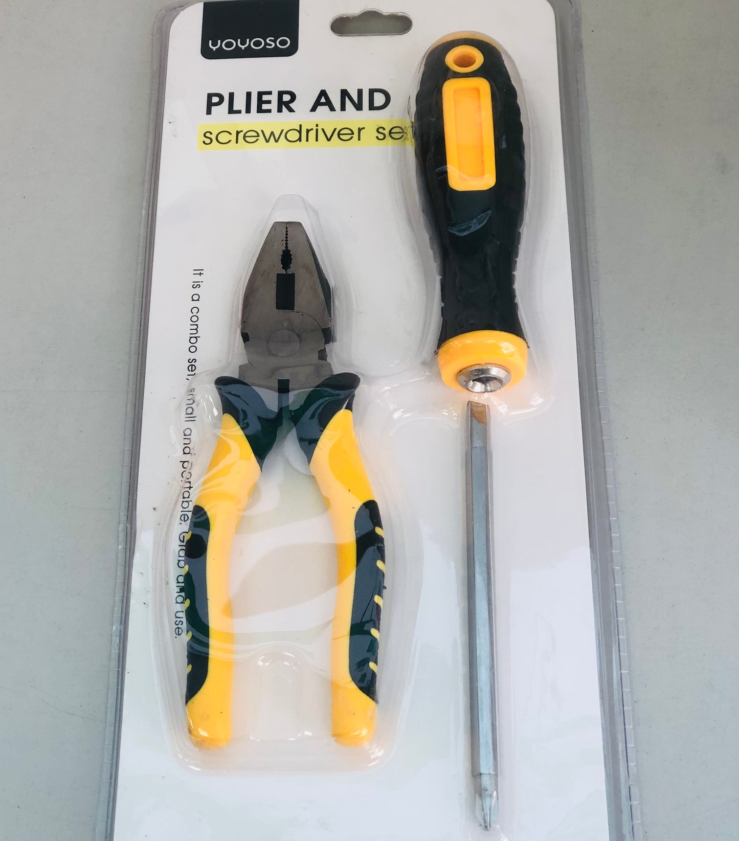 Screwdriver and pliers