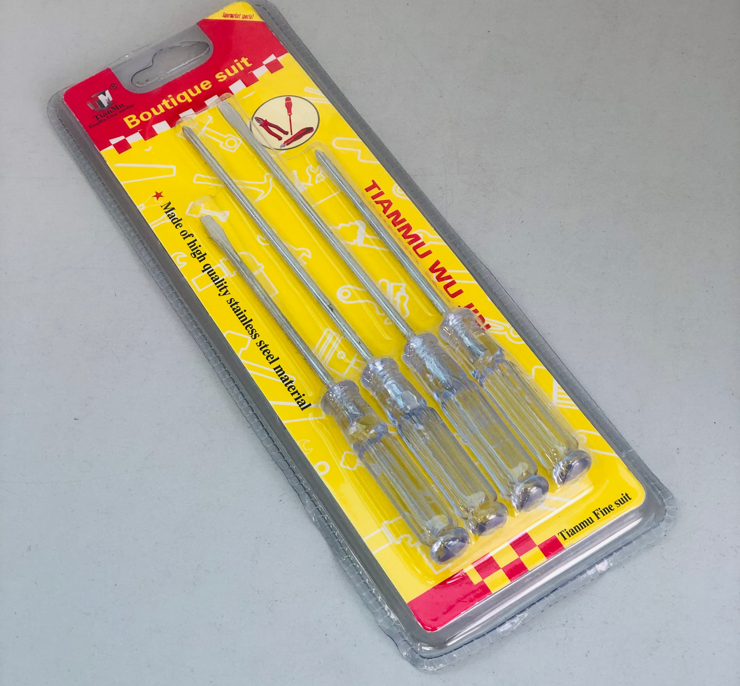 Crystal screwdriver set of 4