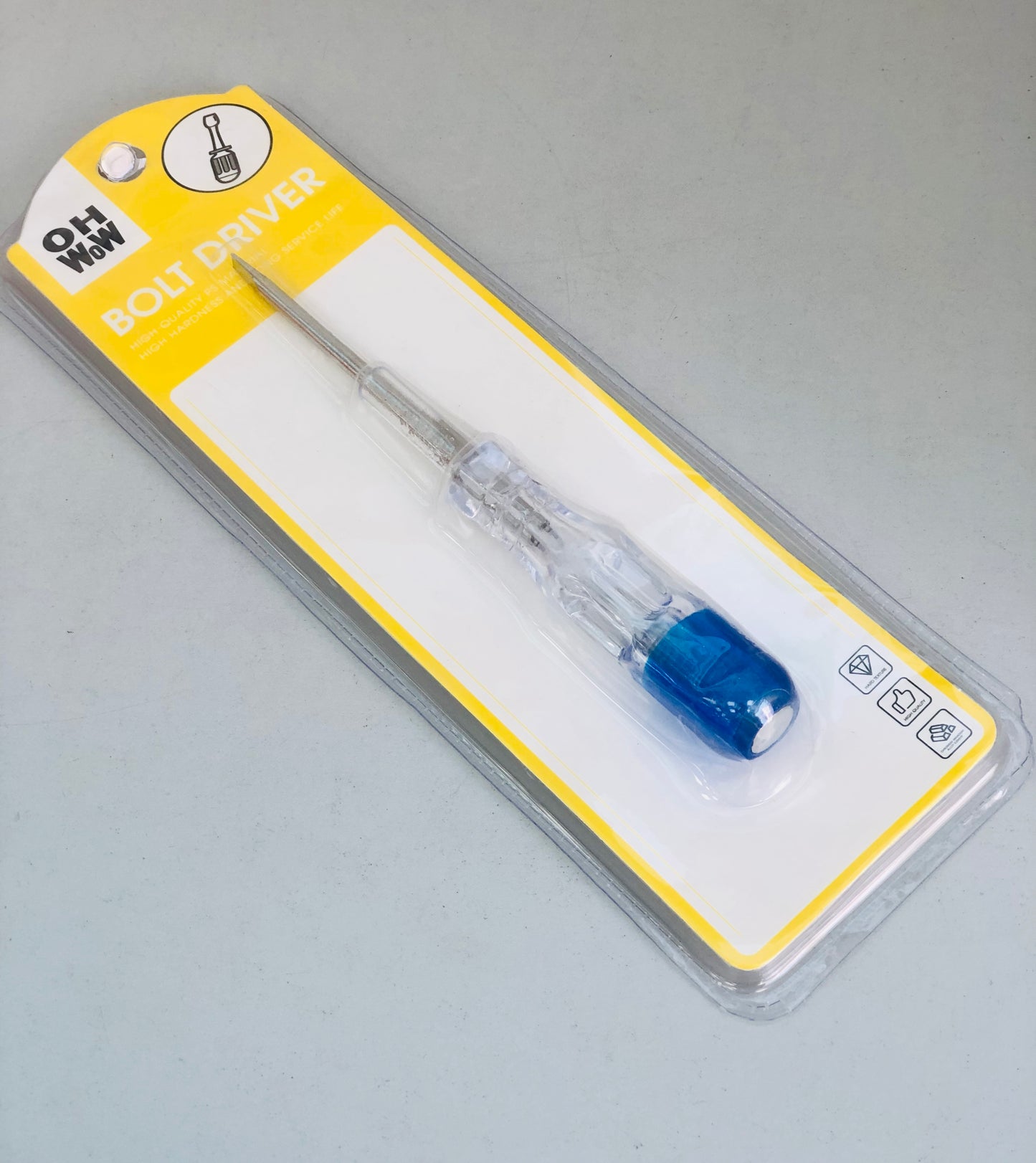 Electric screwdriver with transparent handle