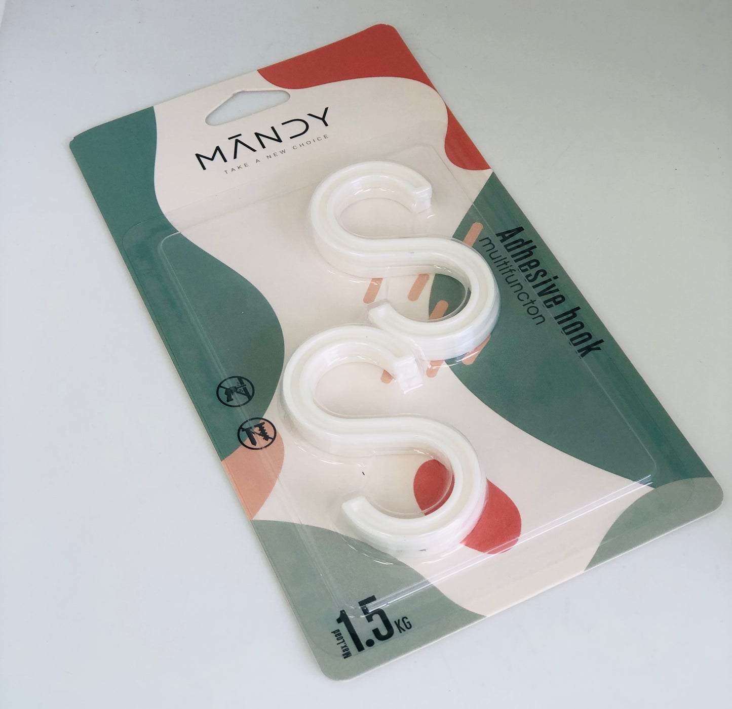 Small Adhesive Hooks 4 Pack