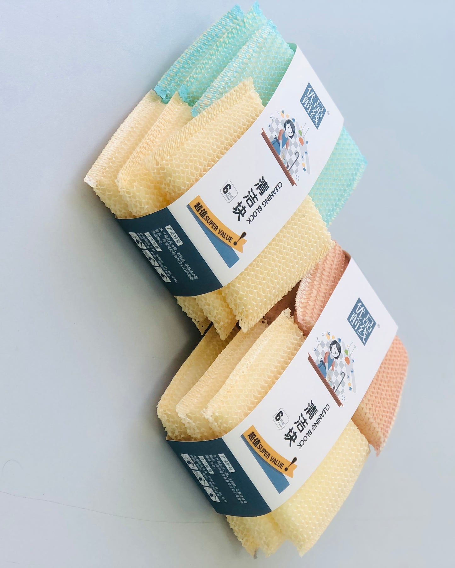 6 scouring pad set
