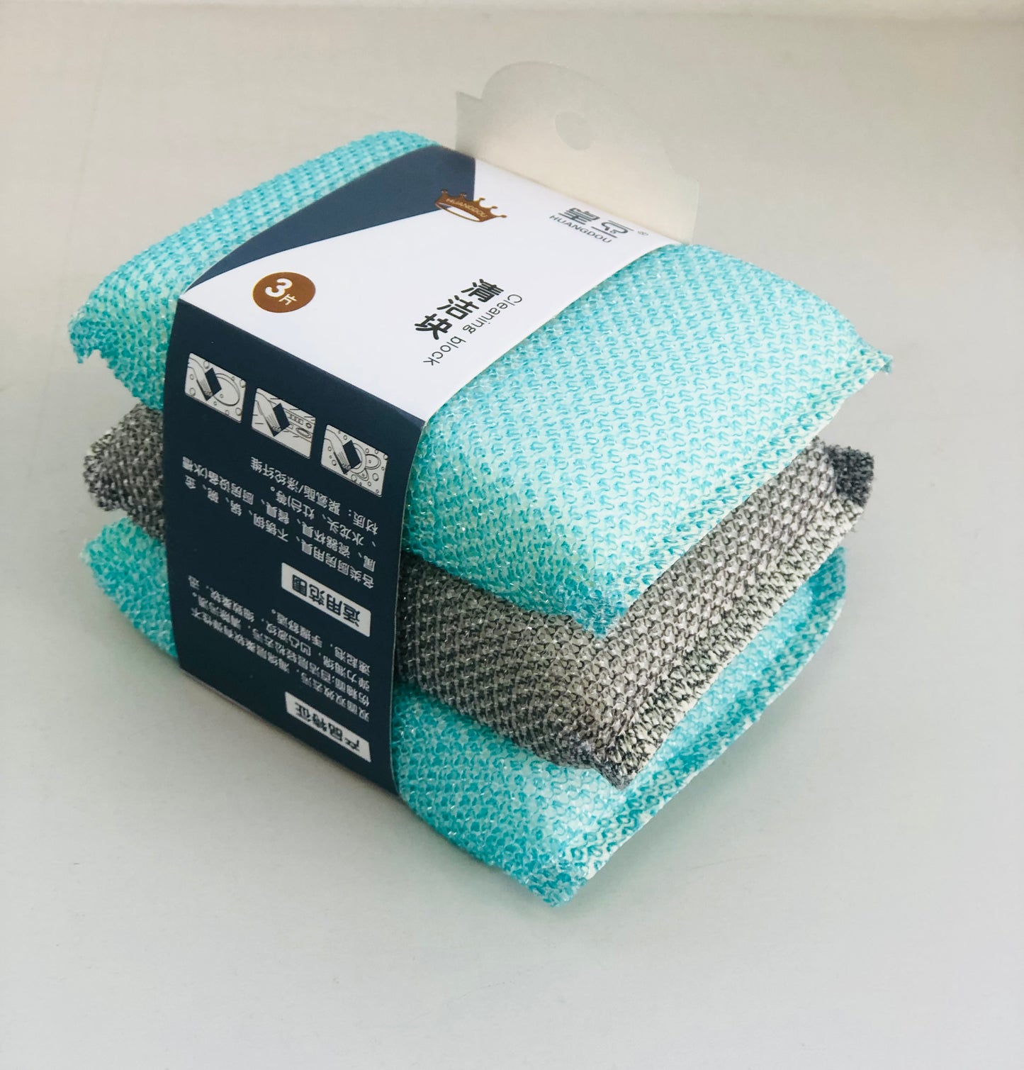 3 coarse scouring pads