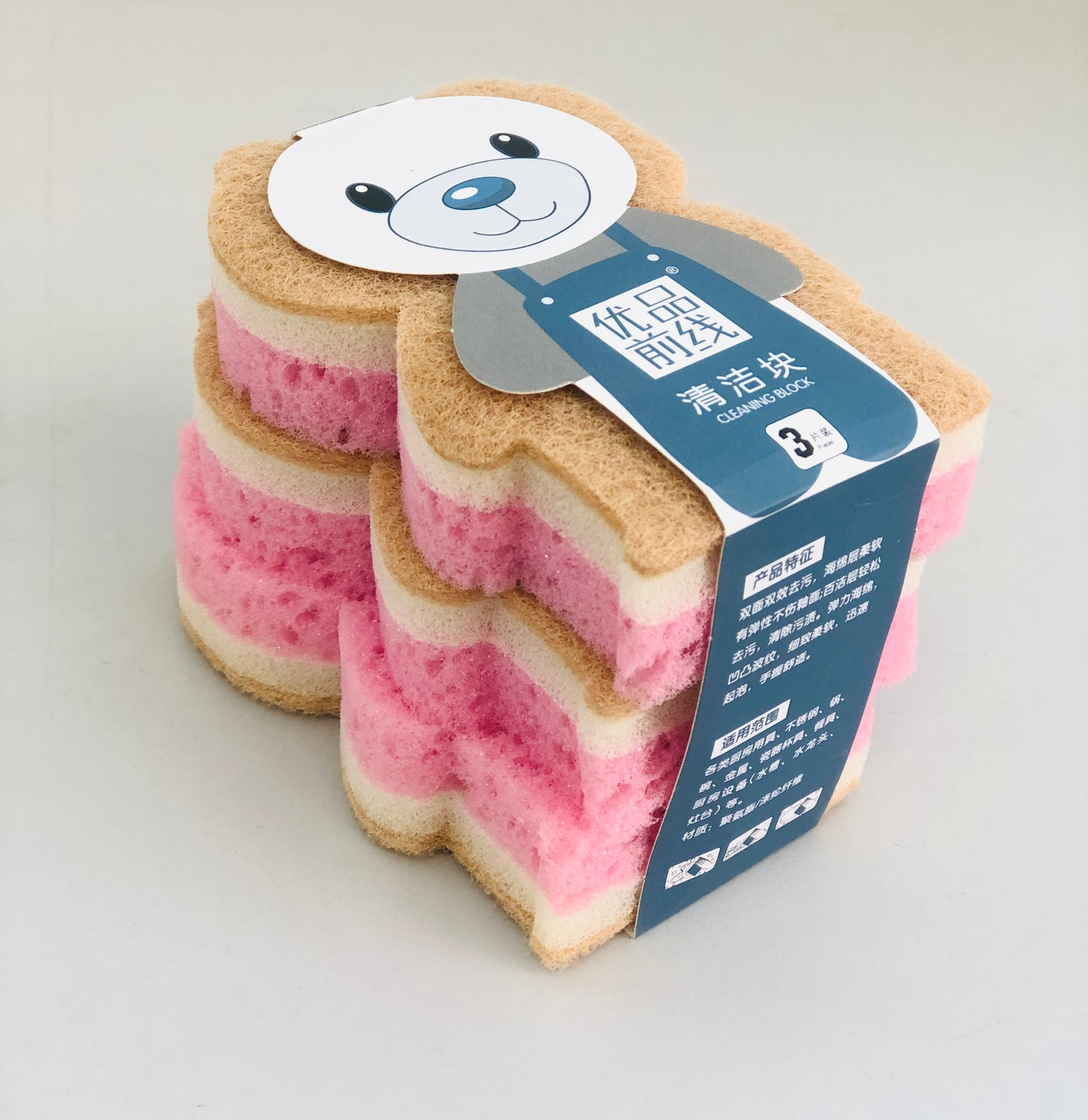 3 bear scouring pads