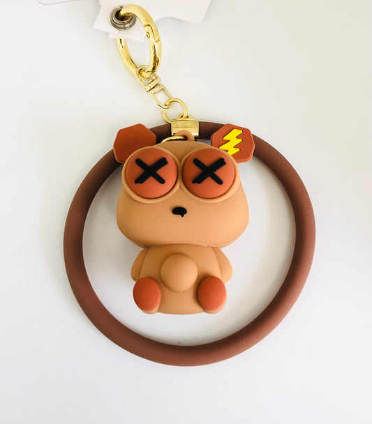Brown Bear Moving Eyes Medallion