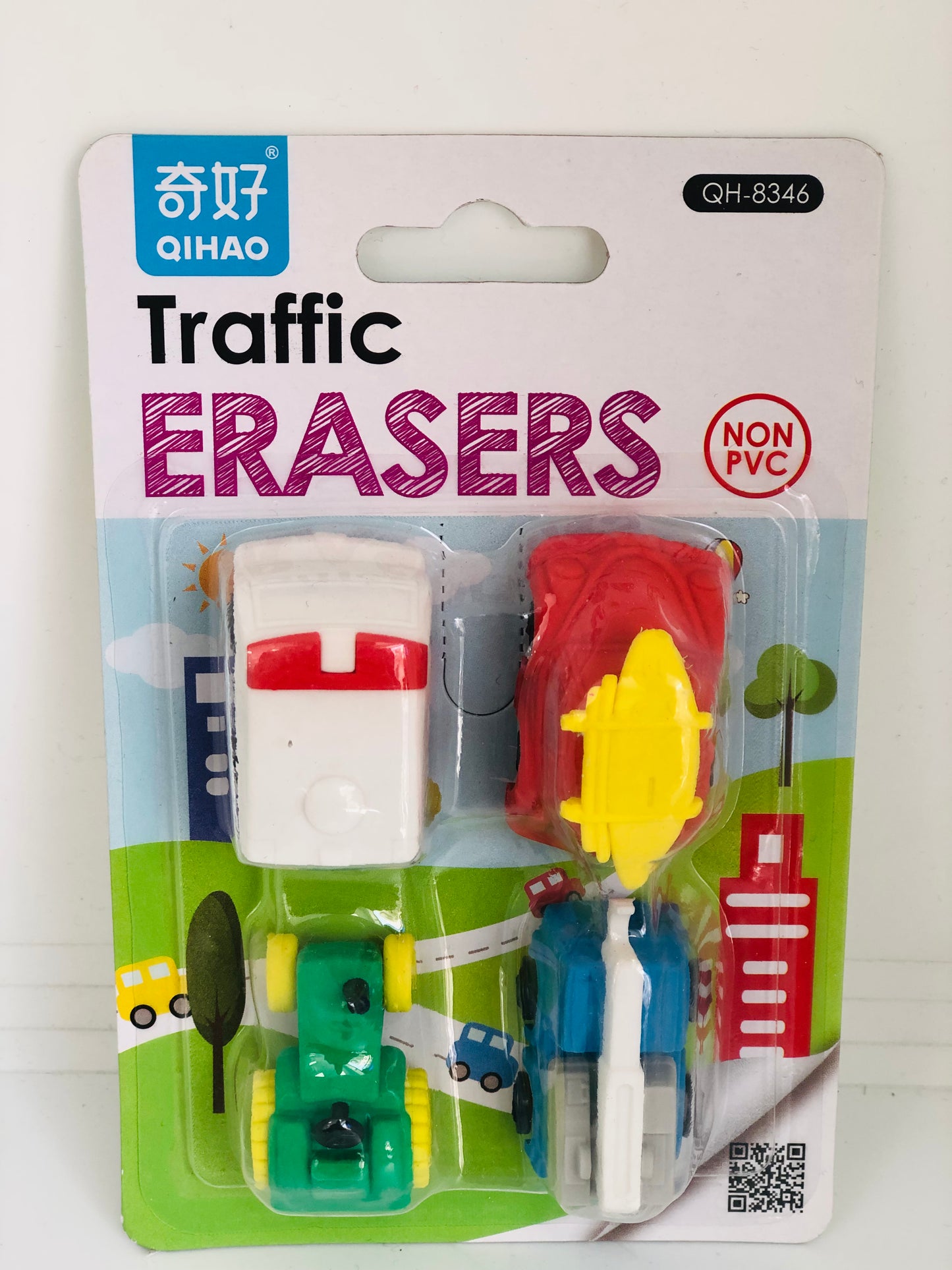 Shape erasers 5 pieces