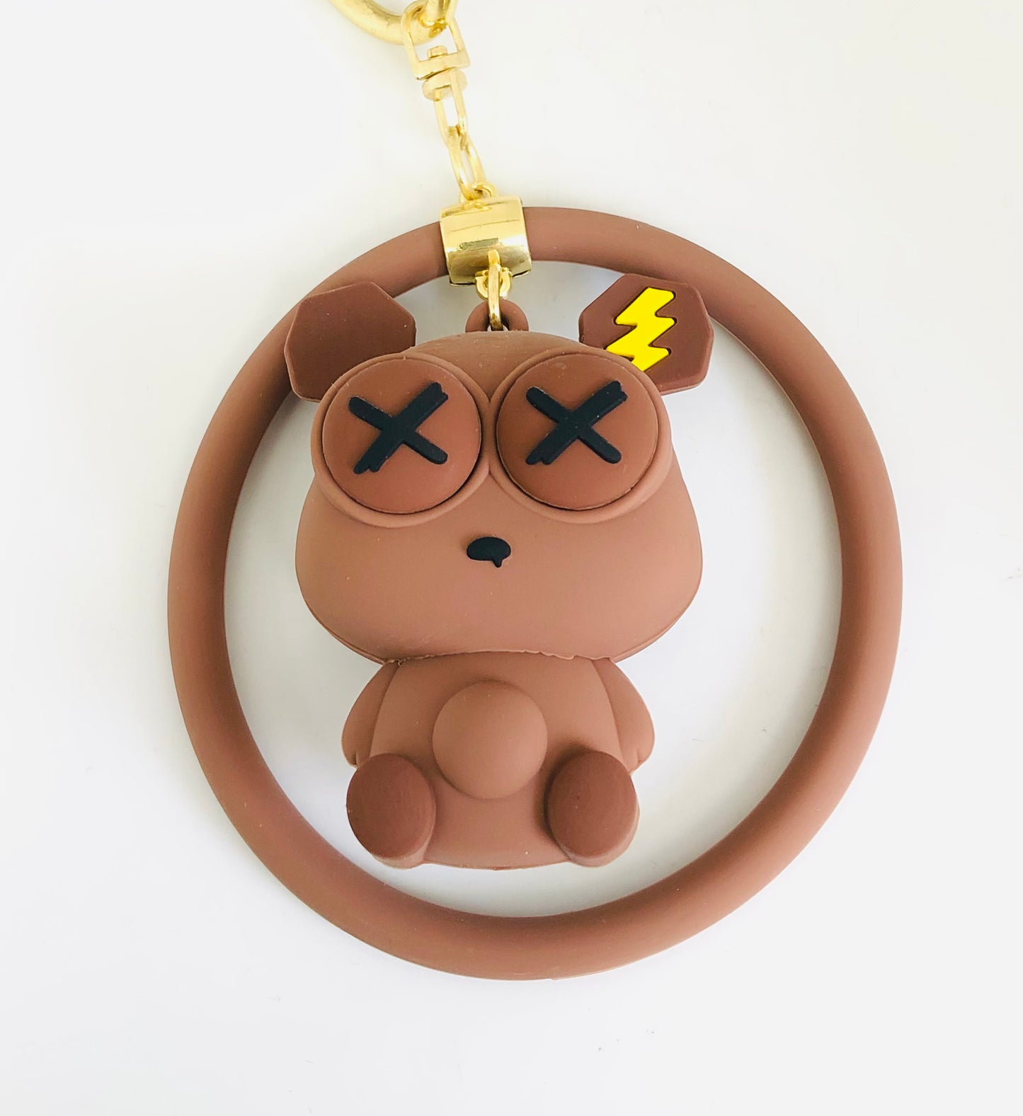 Brown Bear Moving Eyes Medallion