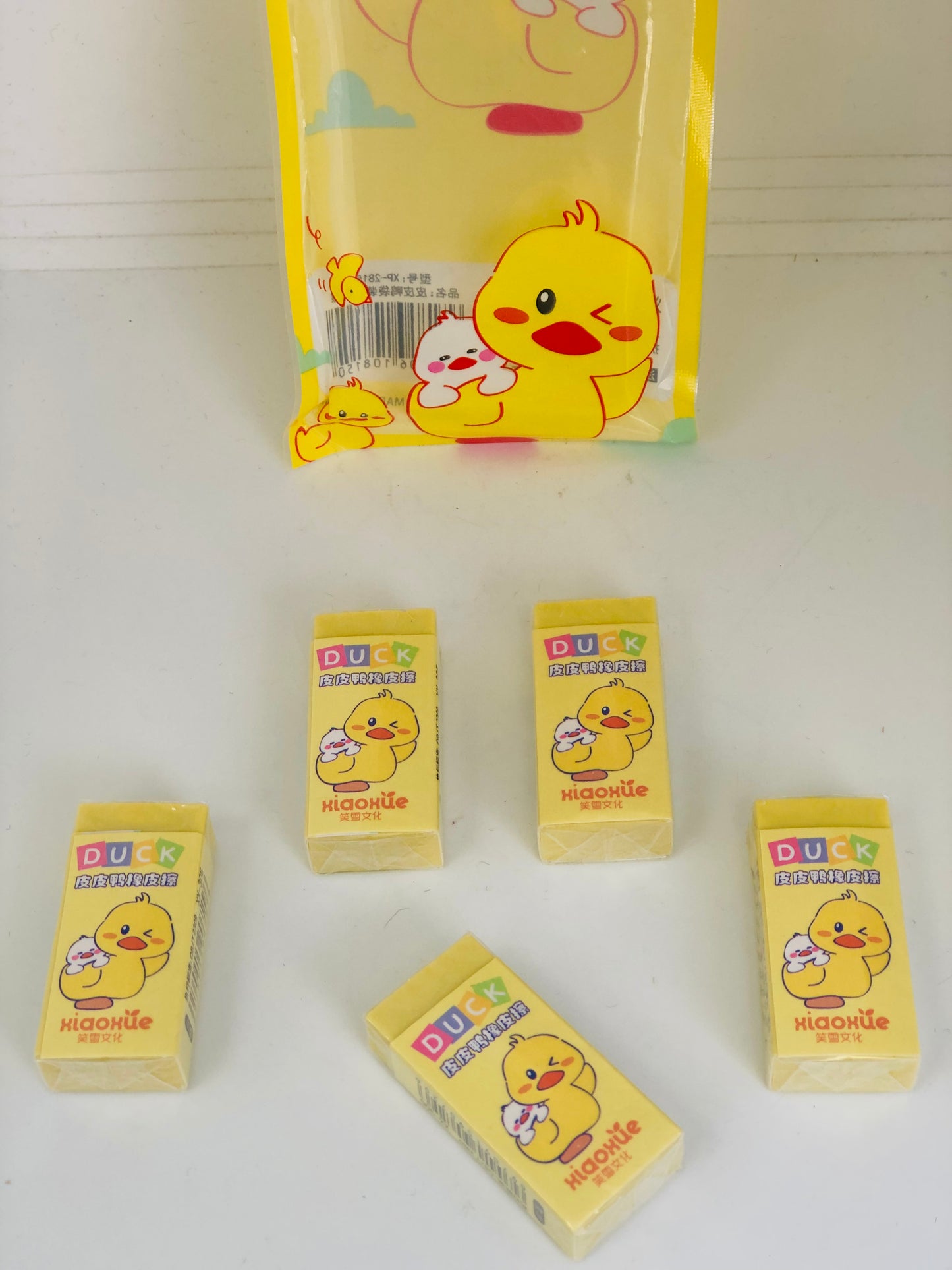 Space and Duck Erasers 5 pcs