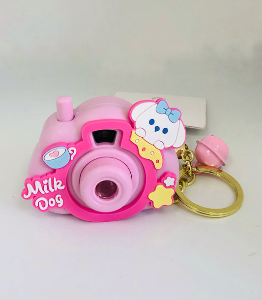 Camera medallion with photos and lighting