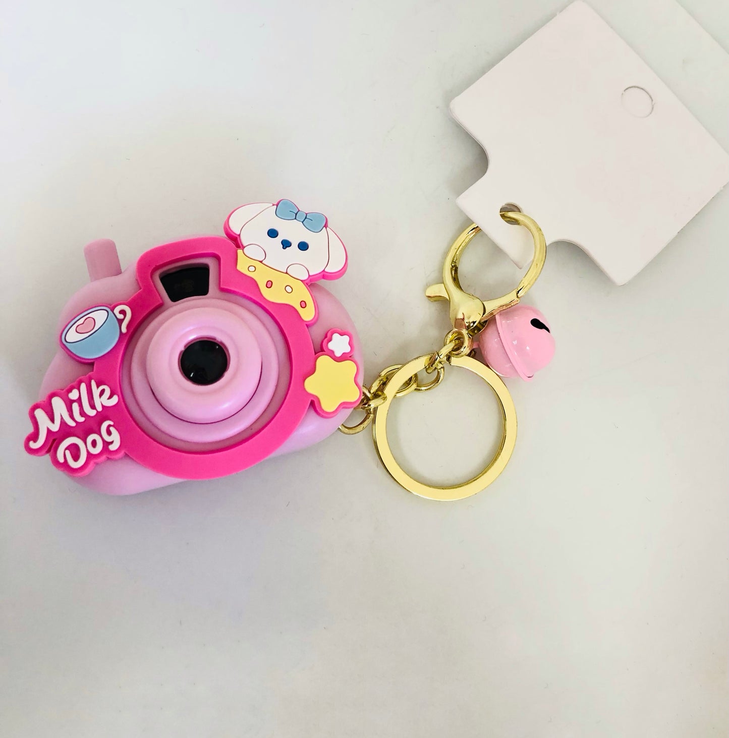 Camera medallion with photos and lighting