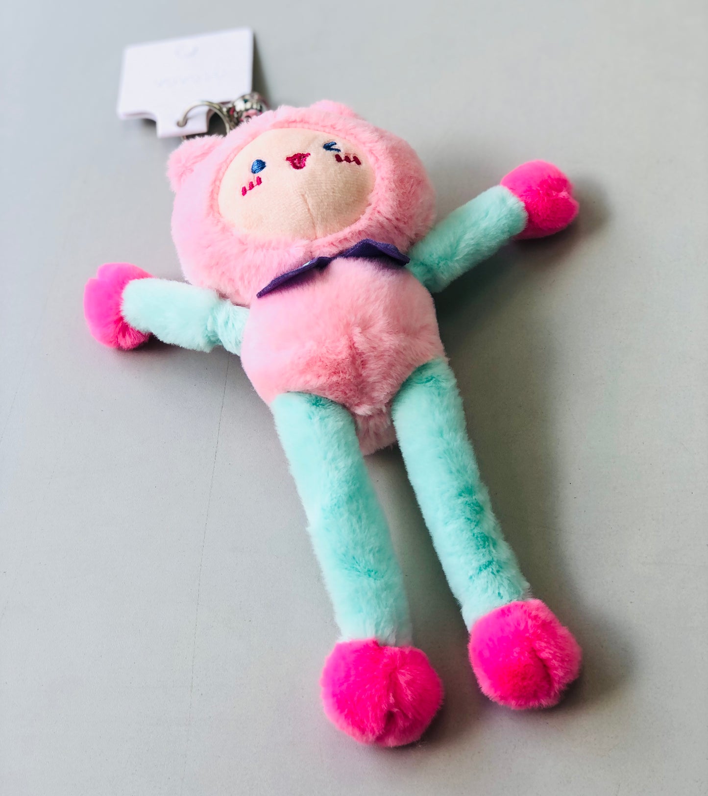 Soft bear medallion with moving limbs