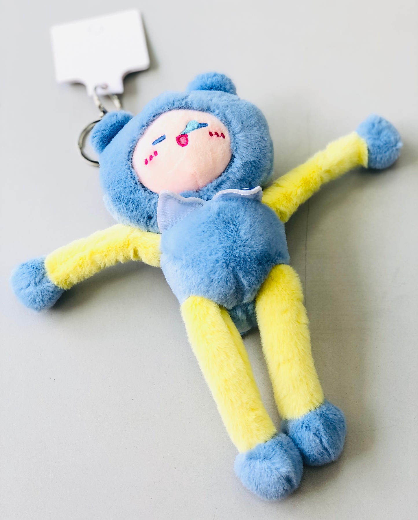 Soft bear medallion with moving limbs