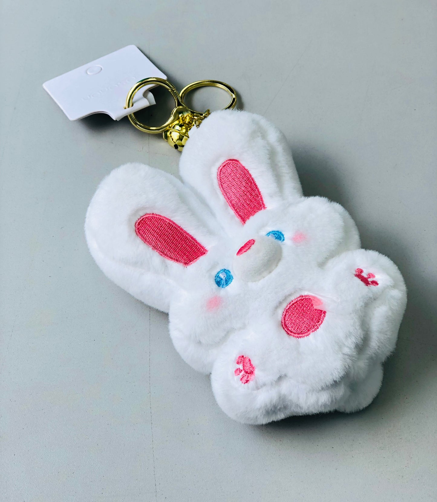 Soft Rabbit Medallion with Bell