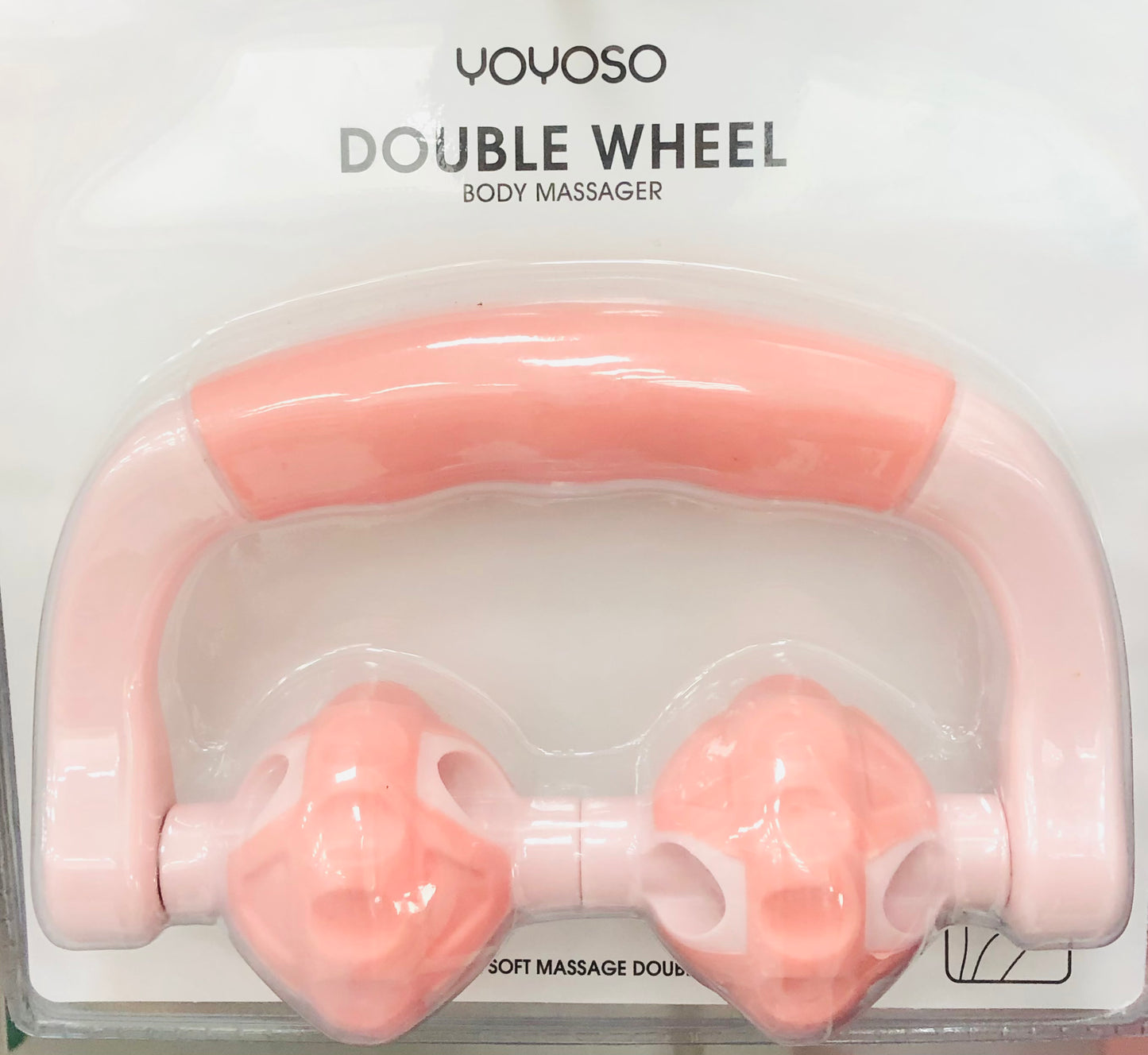 Two-wheeled hand massager
