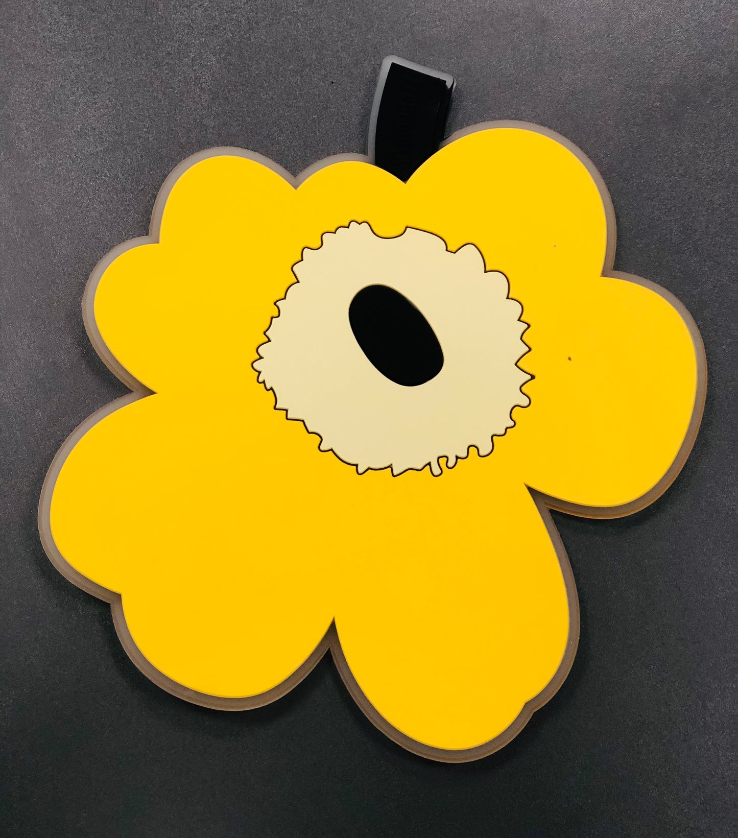 Yellow rose silicone heat coaster, 2 pieces