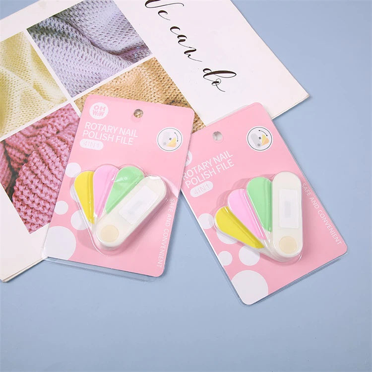 Nail file, small size, 4 pieces