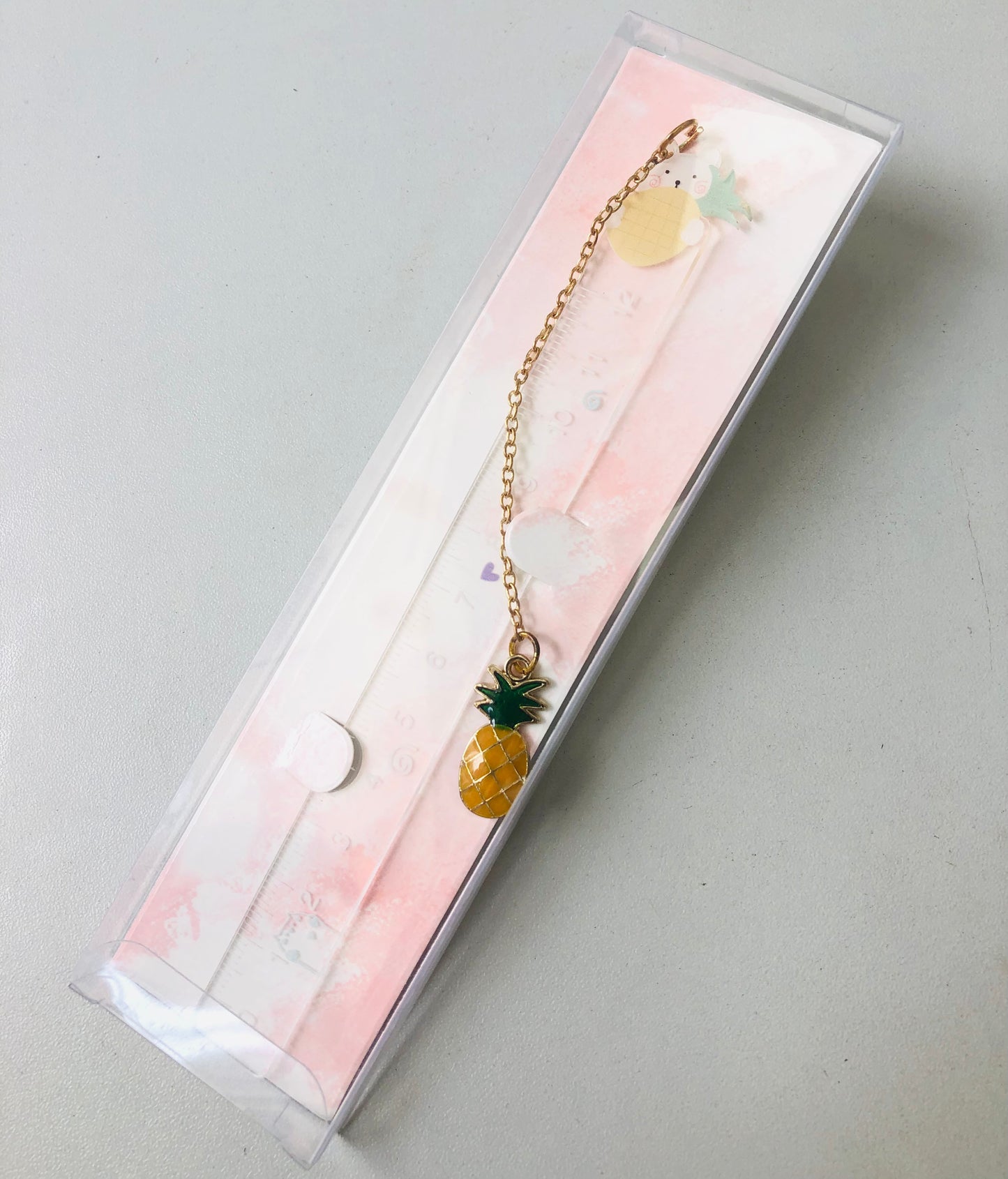 Plastic rulers with medallion