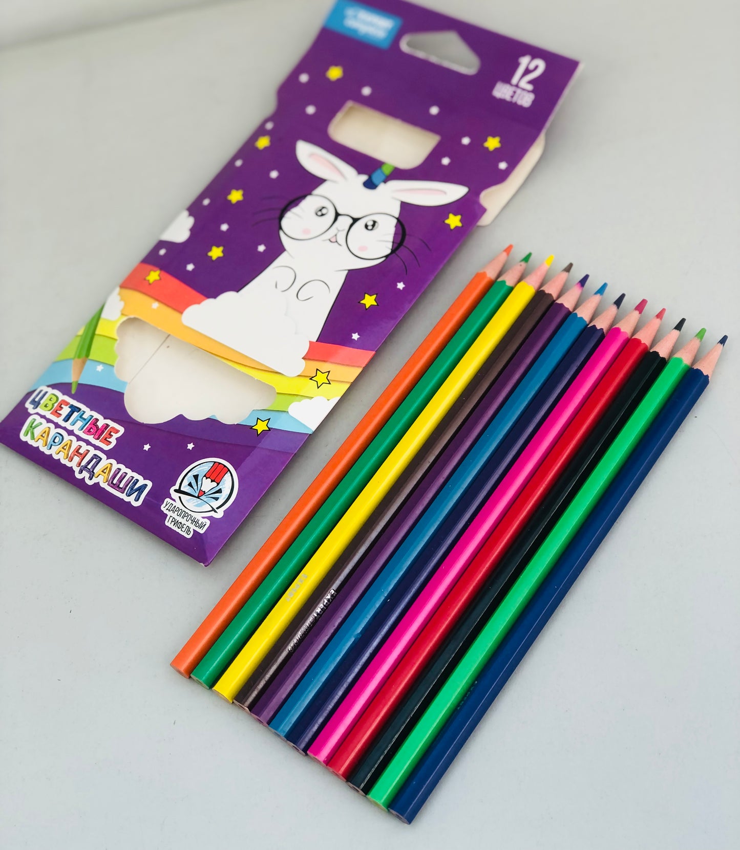 Large wooden color package, 12 colors