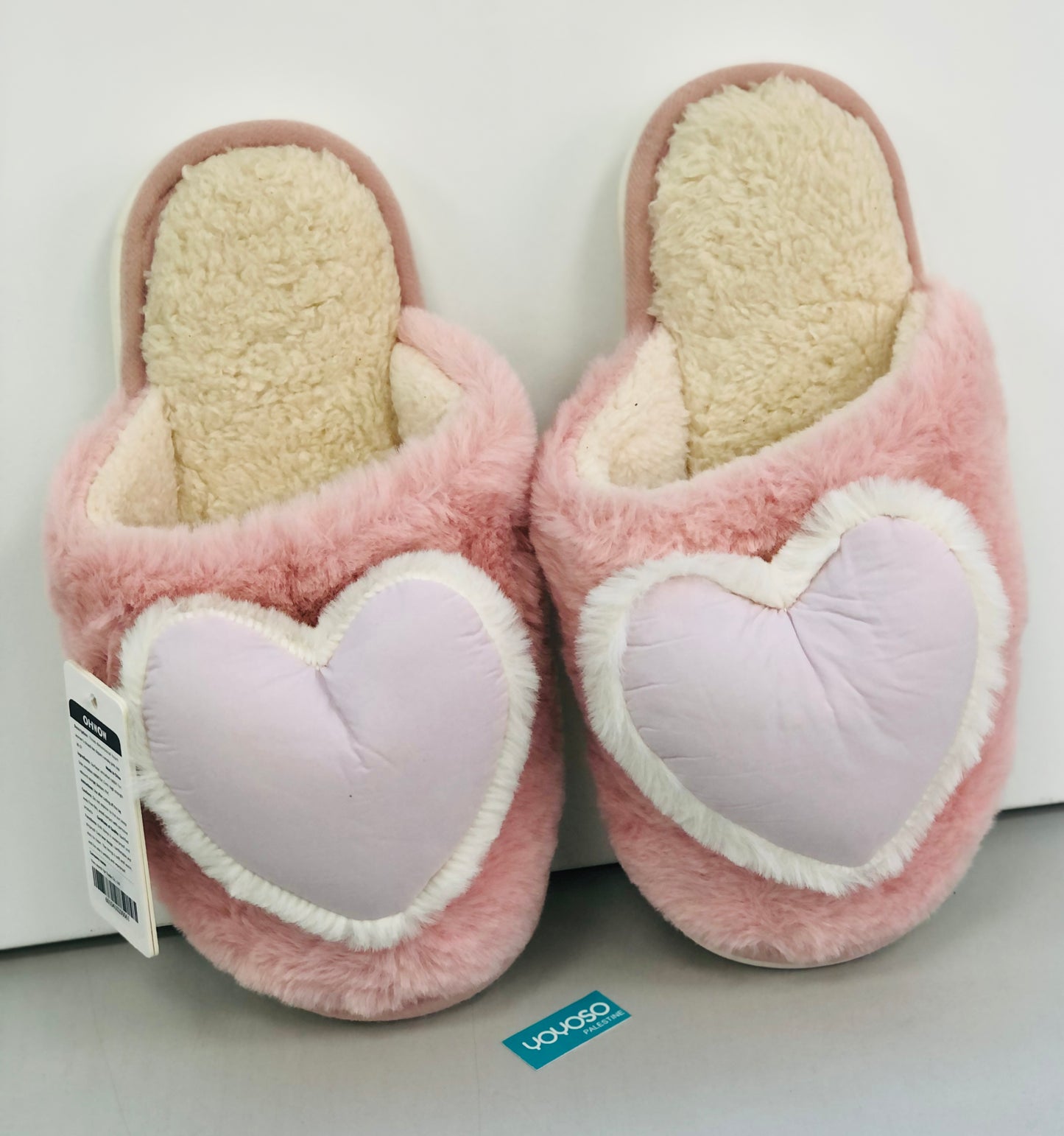 حفاية شتوية فرو قلب زهري