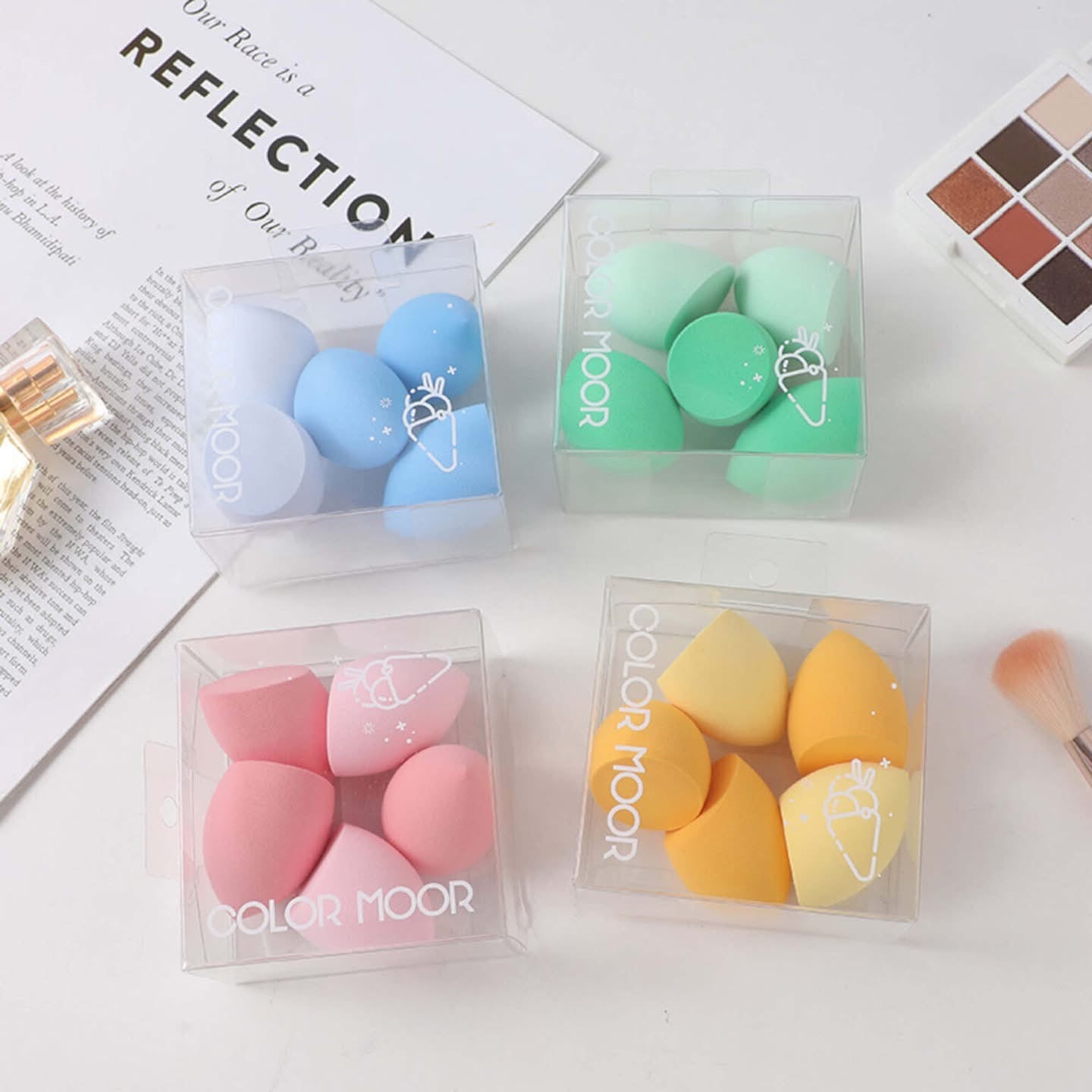 Soft and flexible makeup sponge, 5 small size