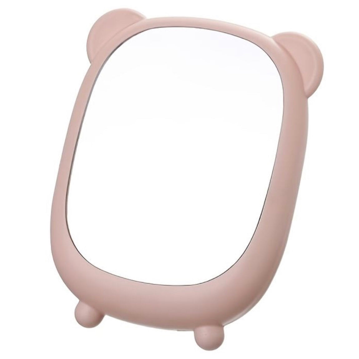 Illuminated bear head mirror