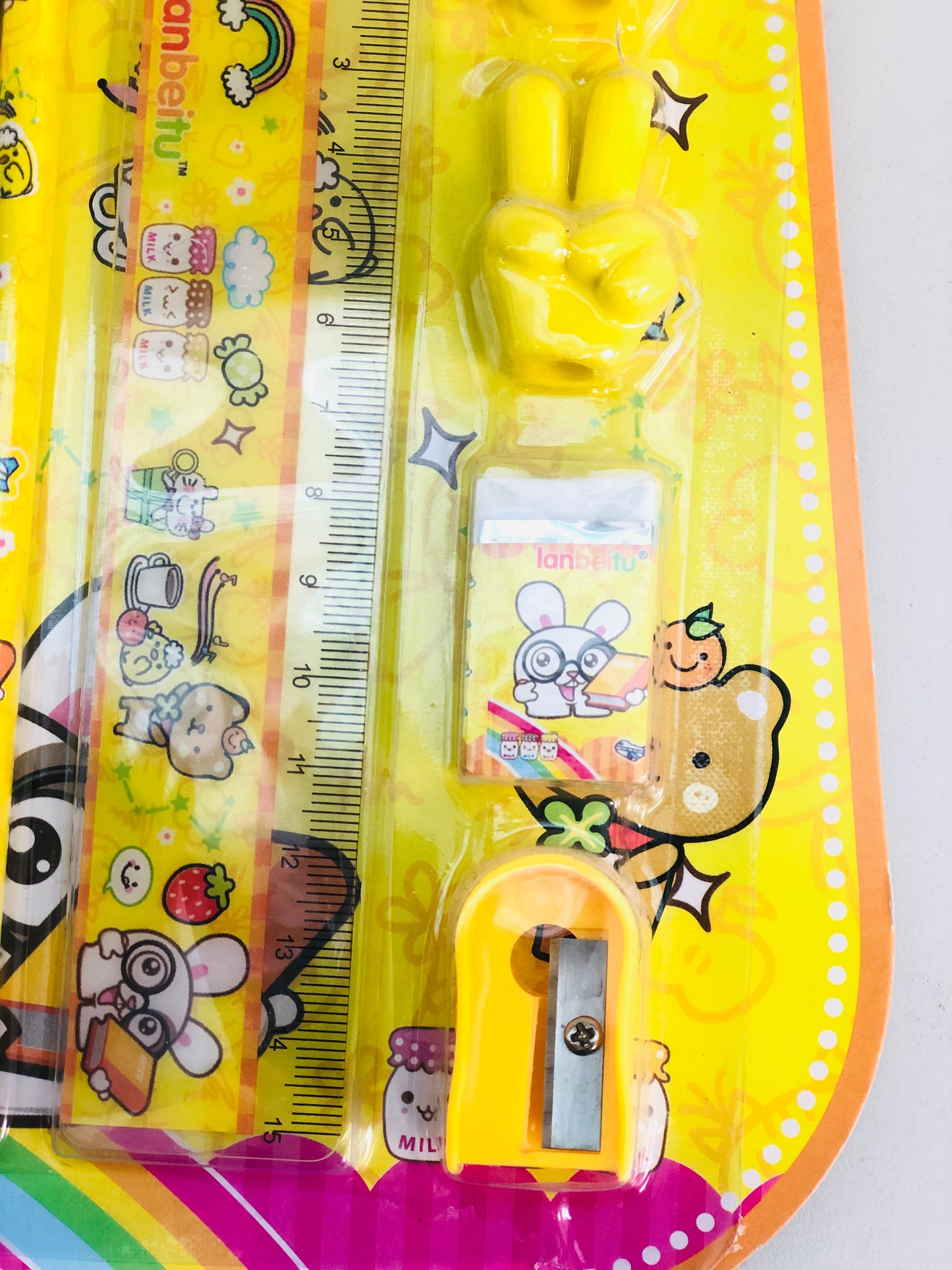 Rabbit stationery set 8 pieces