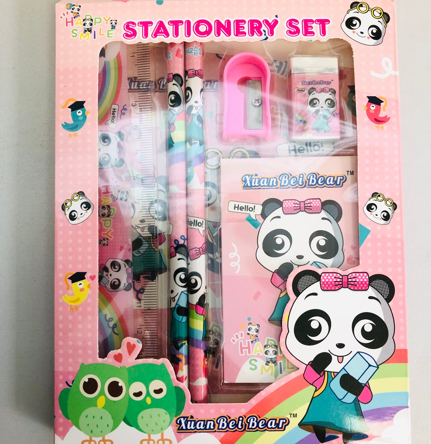 Panda bear stationery packages