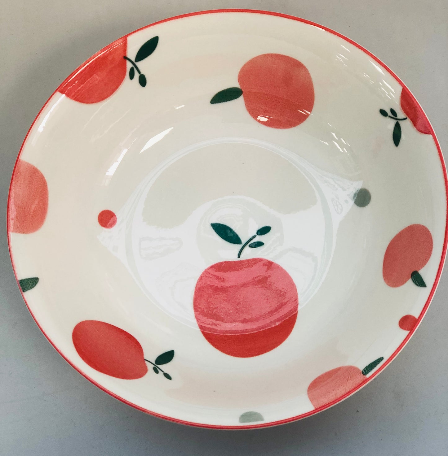 Ceramic apple platter, 7 inches