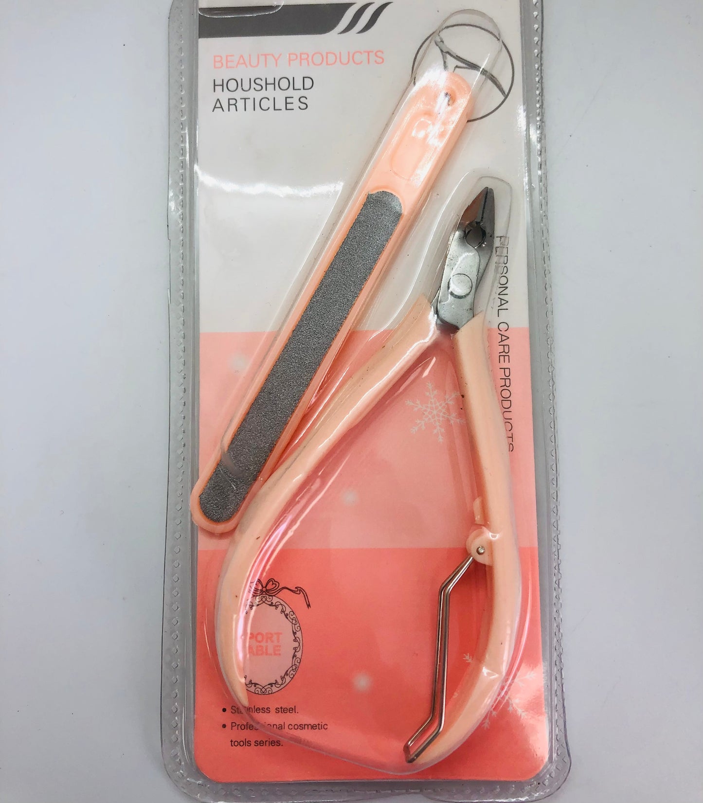 Nail file and diet scissors