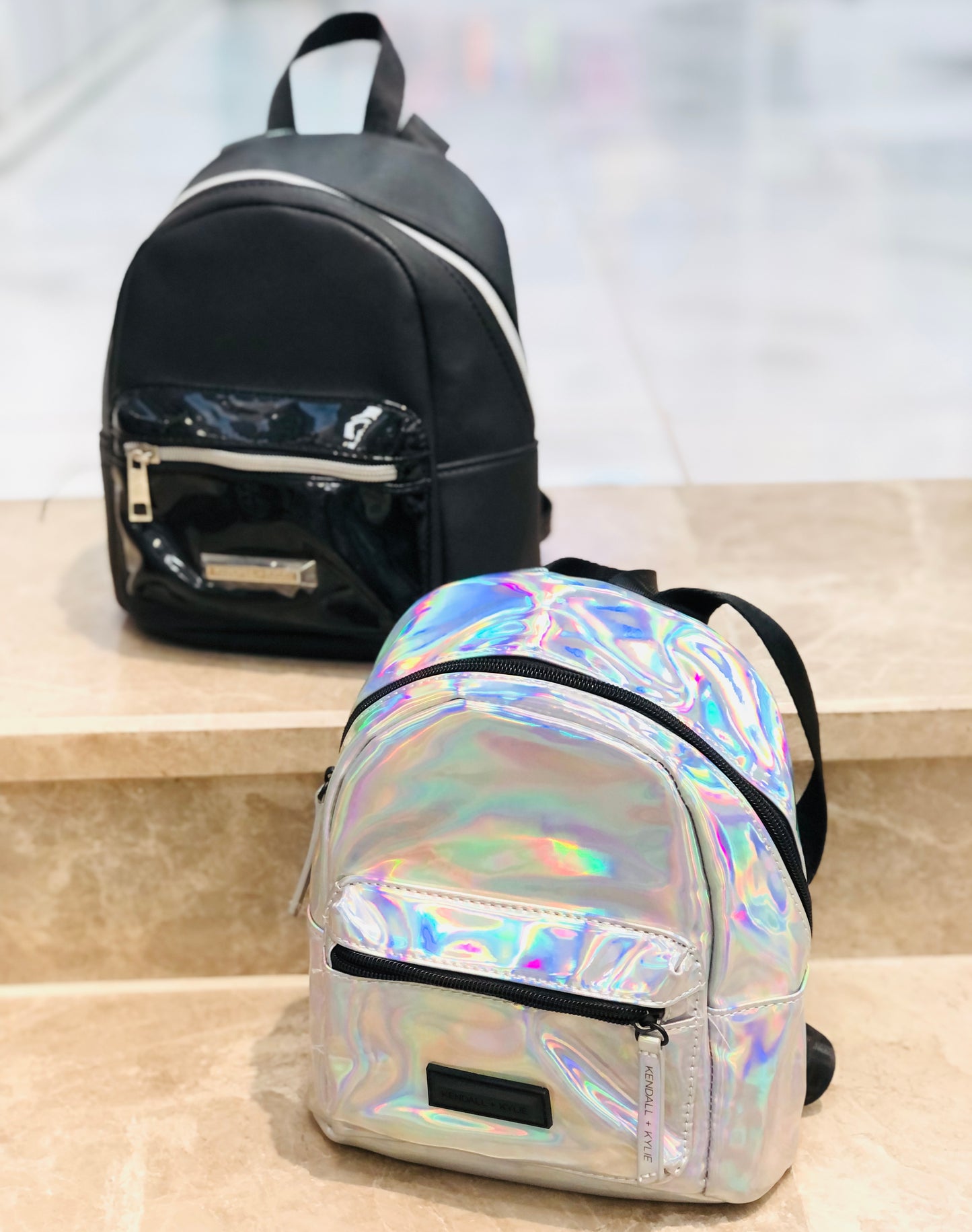 Shiny girls' baby bag