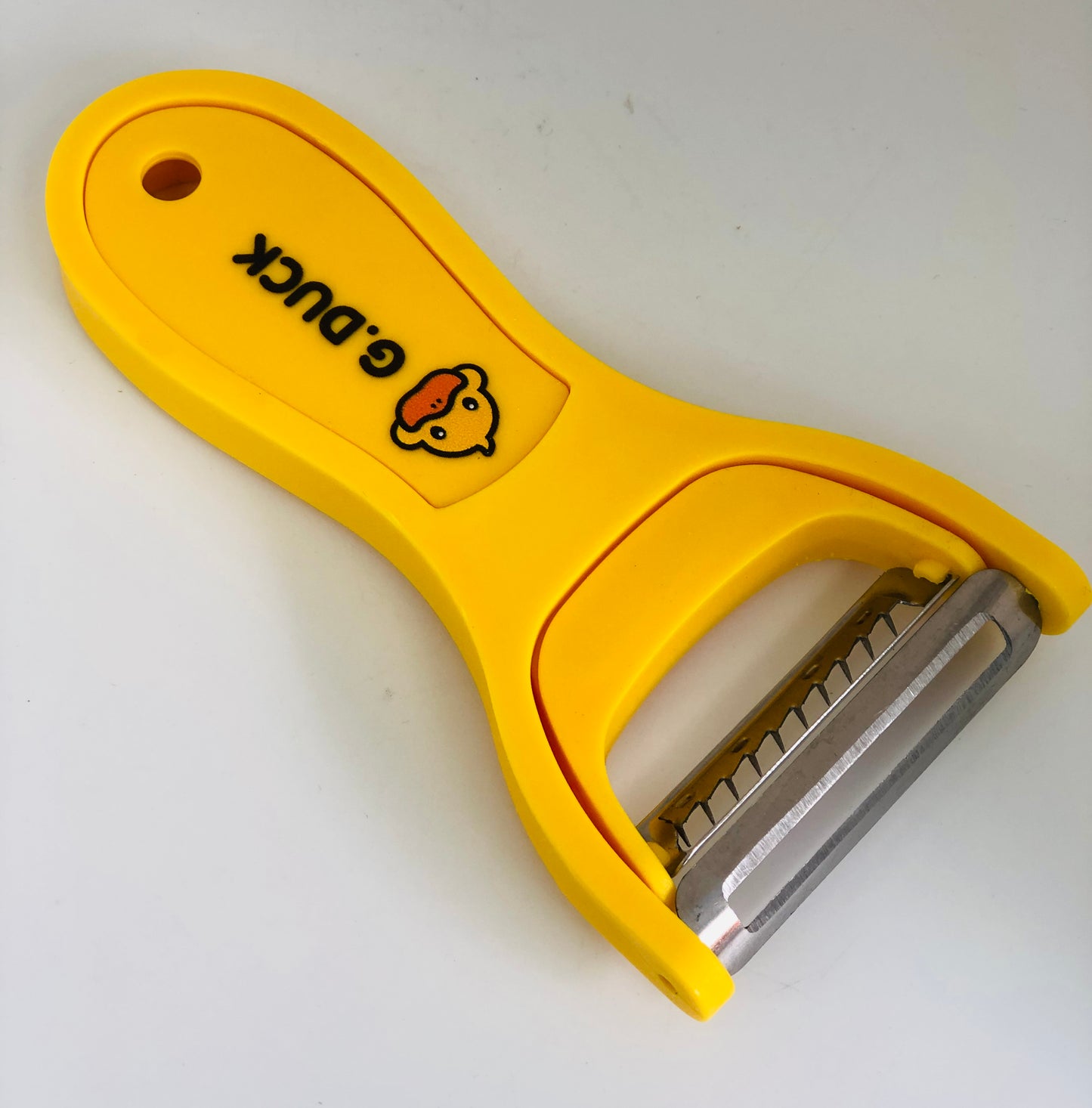 Duck-shaped food peeler, two pieces