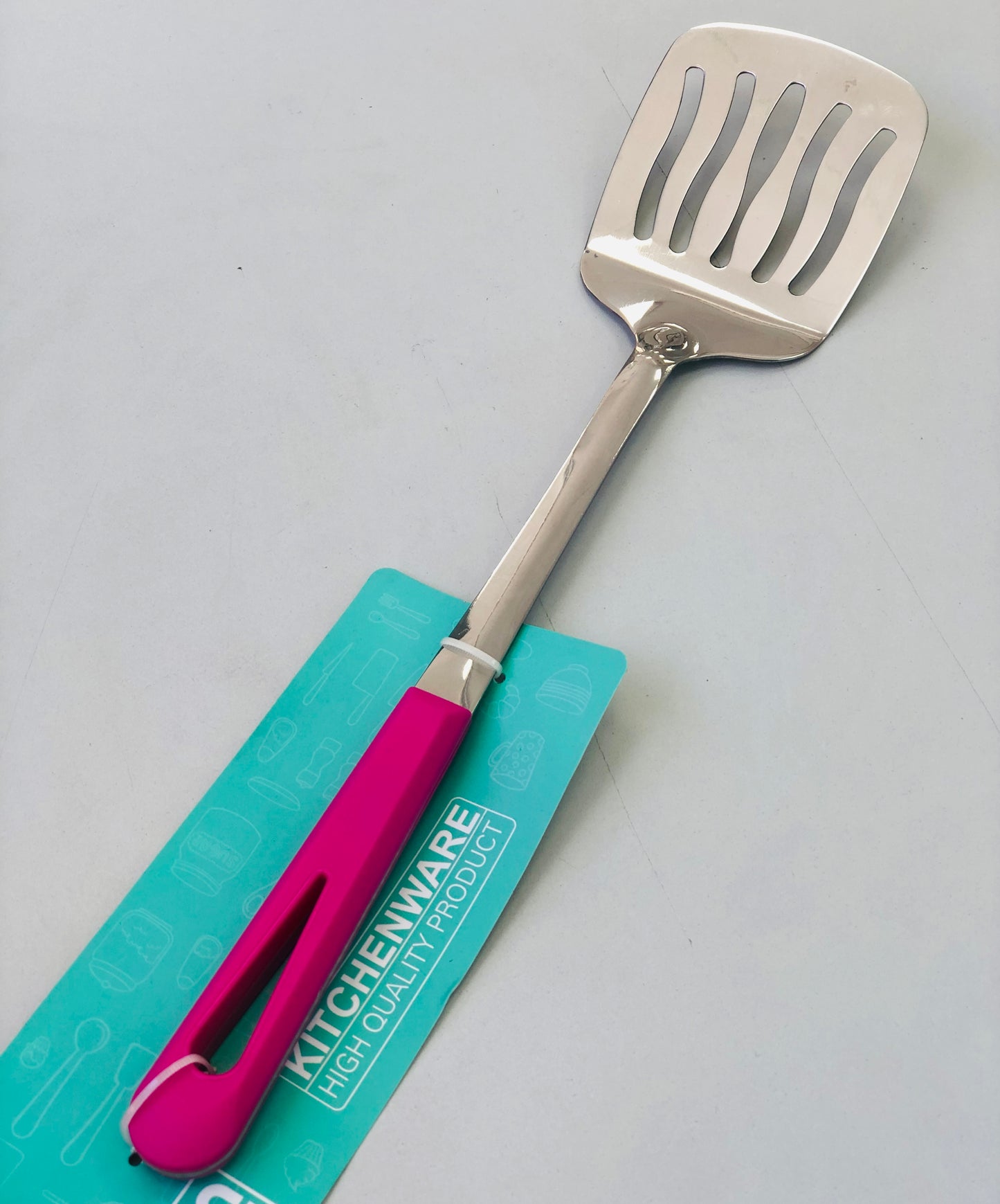 Stainless steel handle with colored handle