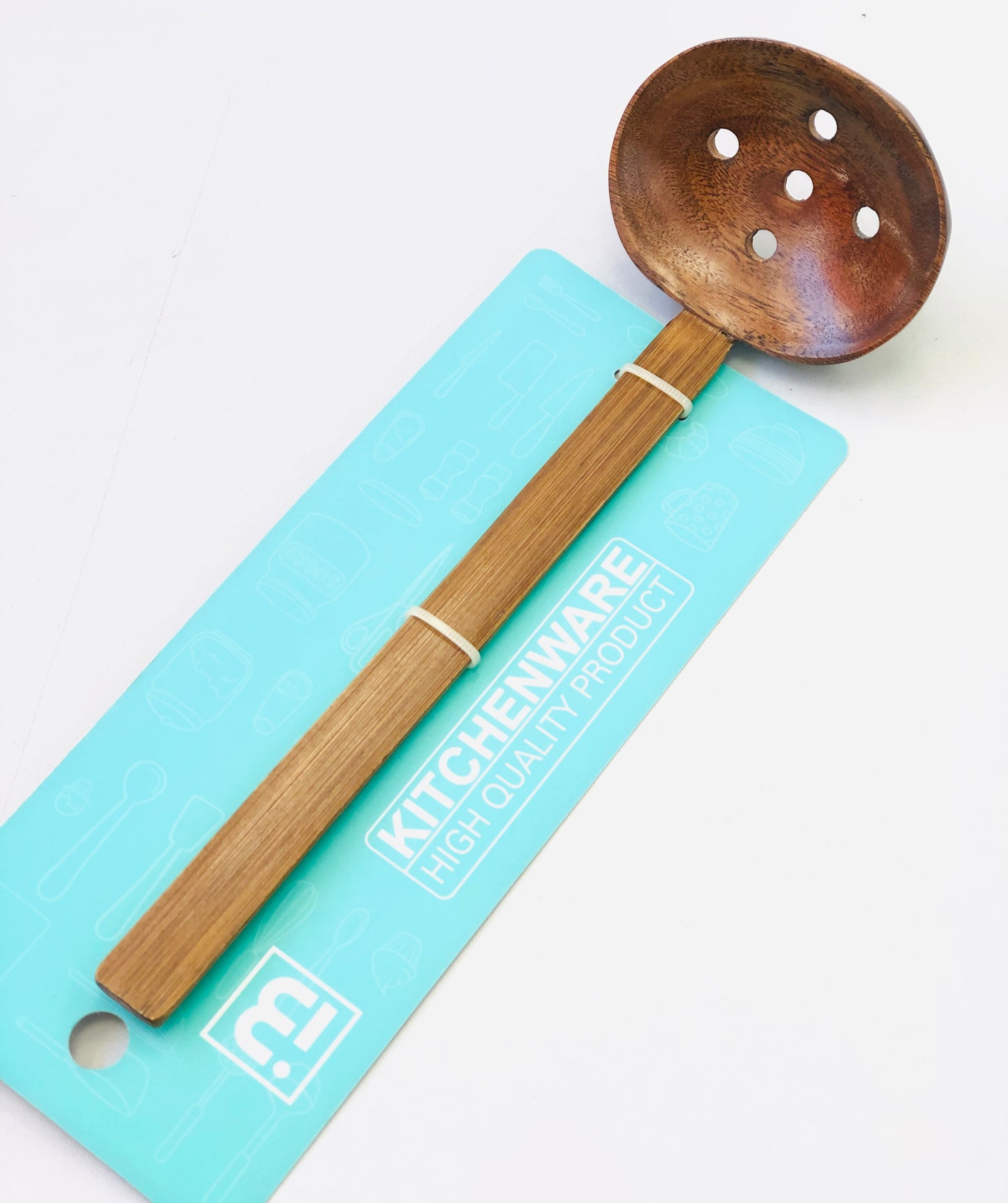 Wooden ladle and strainer