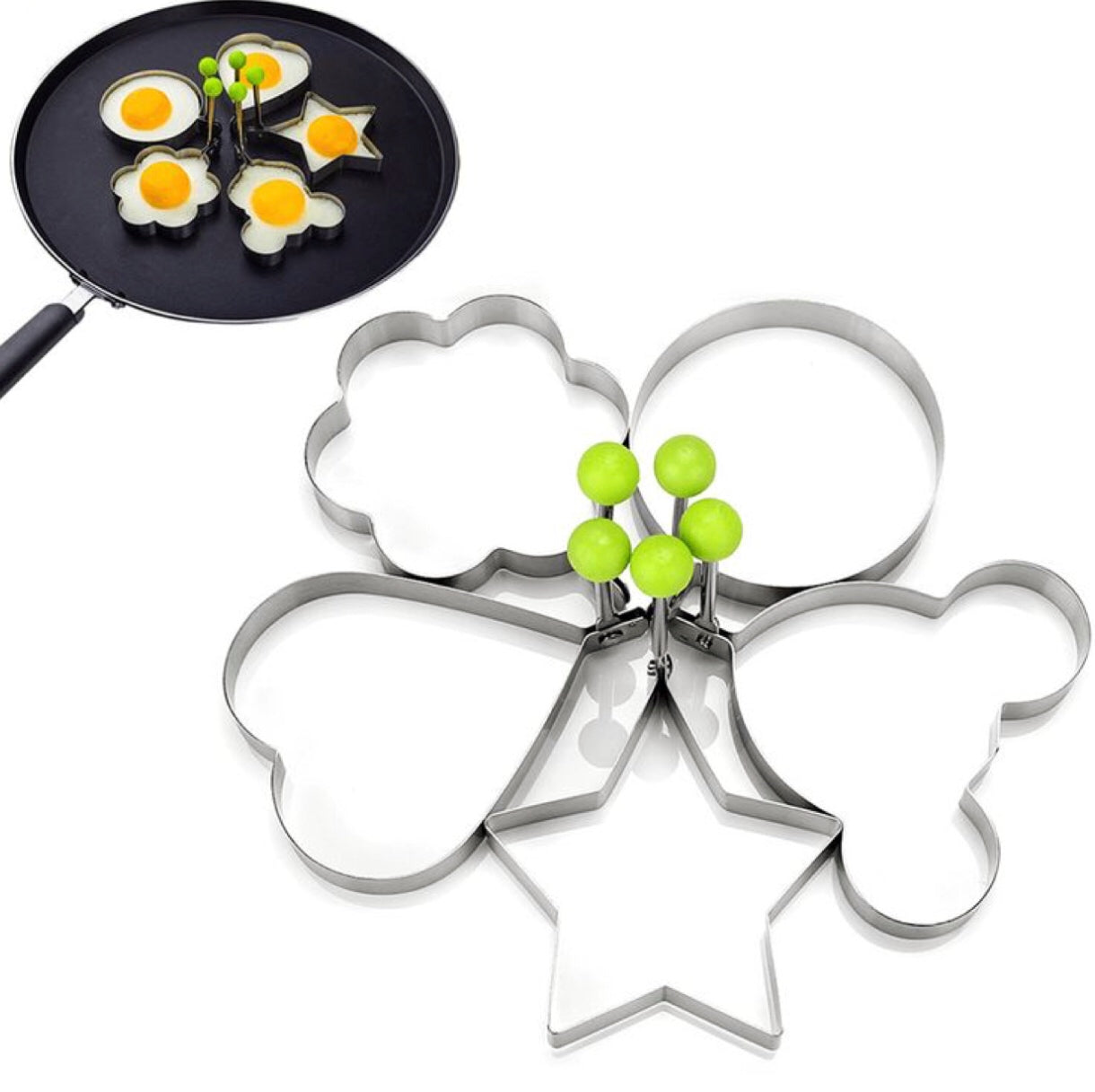 Stainless steel egg frying molds