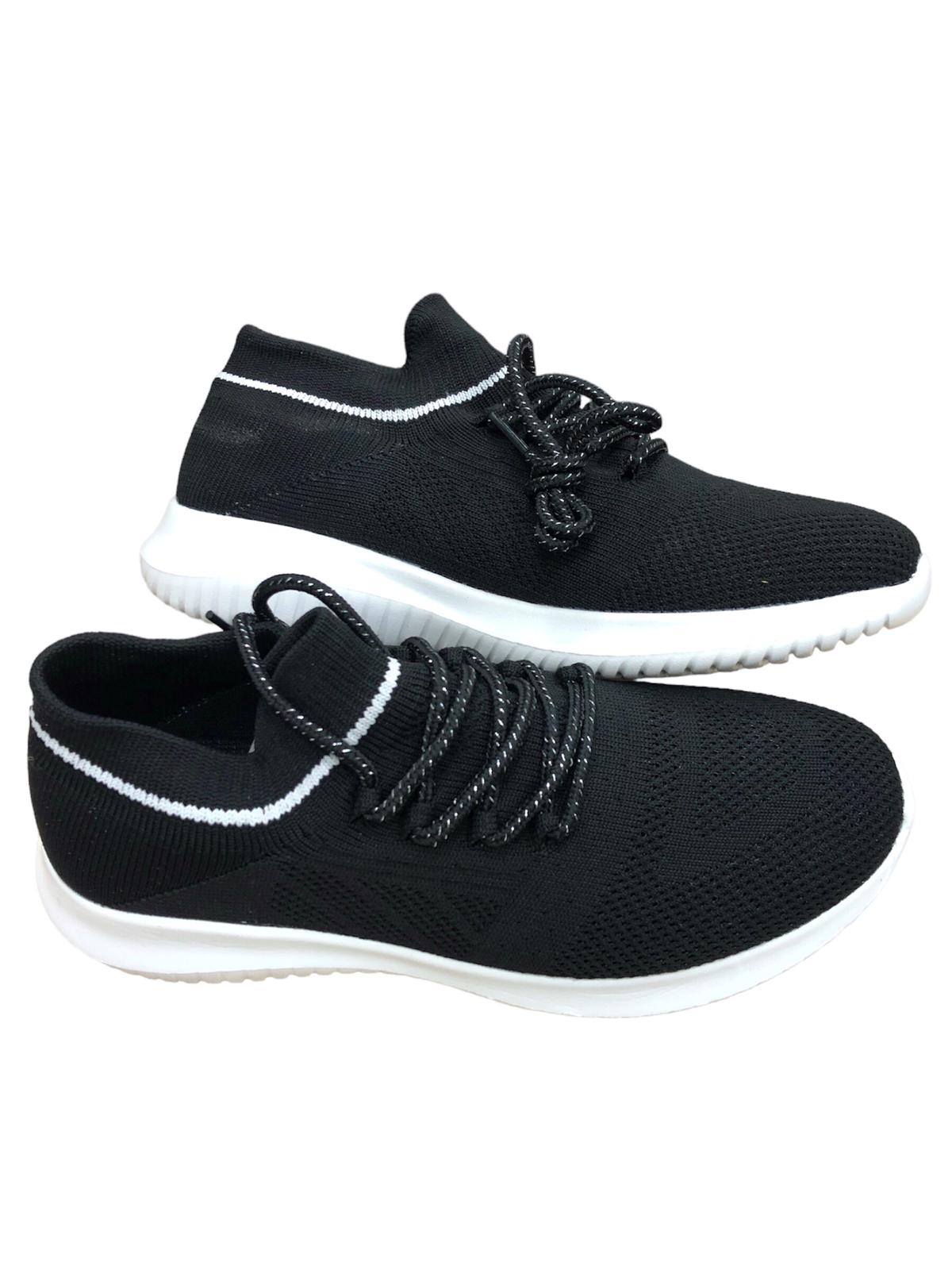 Black canvas medical shoes