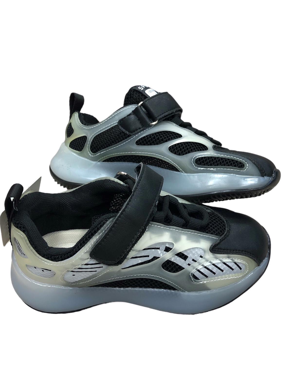 Black and adhesive children's shoes