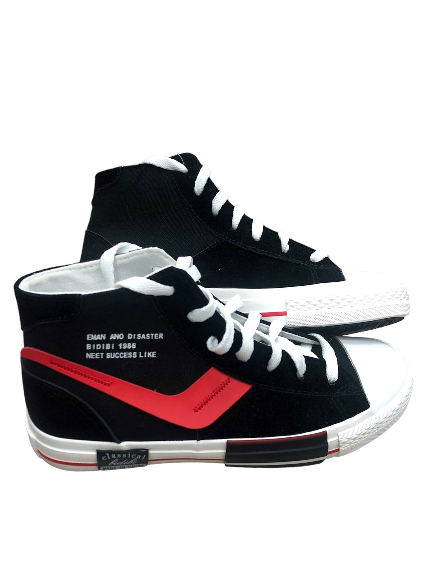 Black lace-up shoes