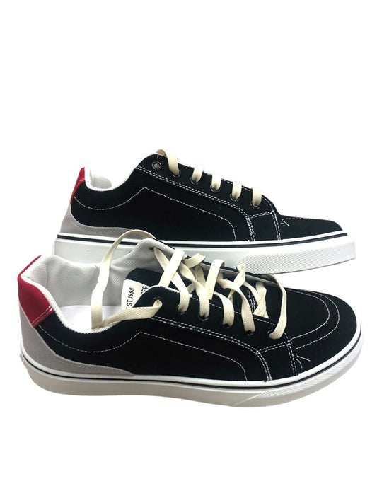 Men's black lace-up shoes