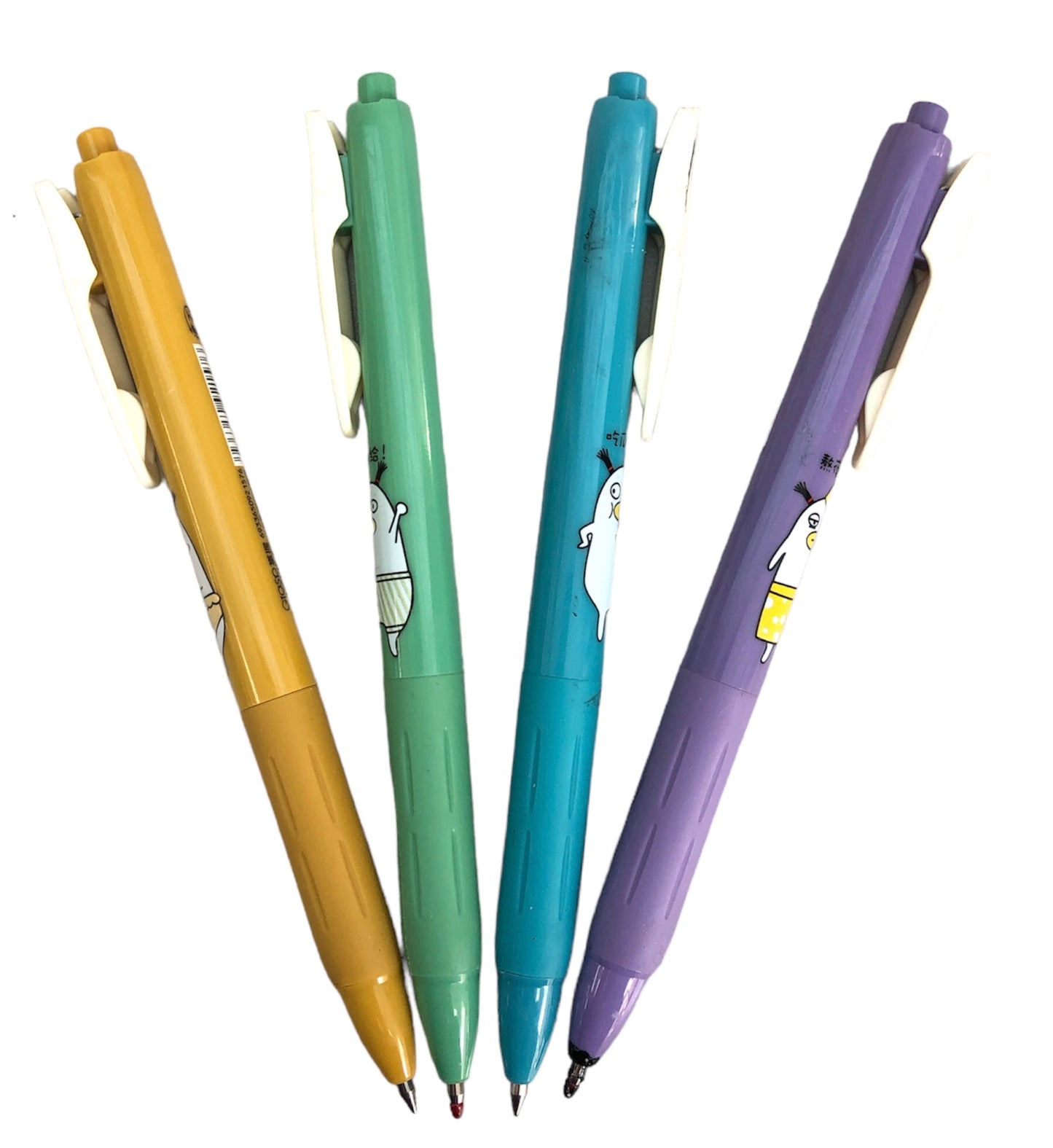 Green duck pen with black ink